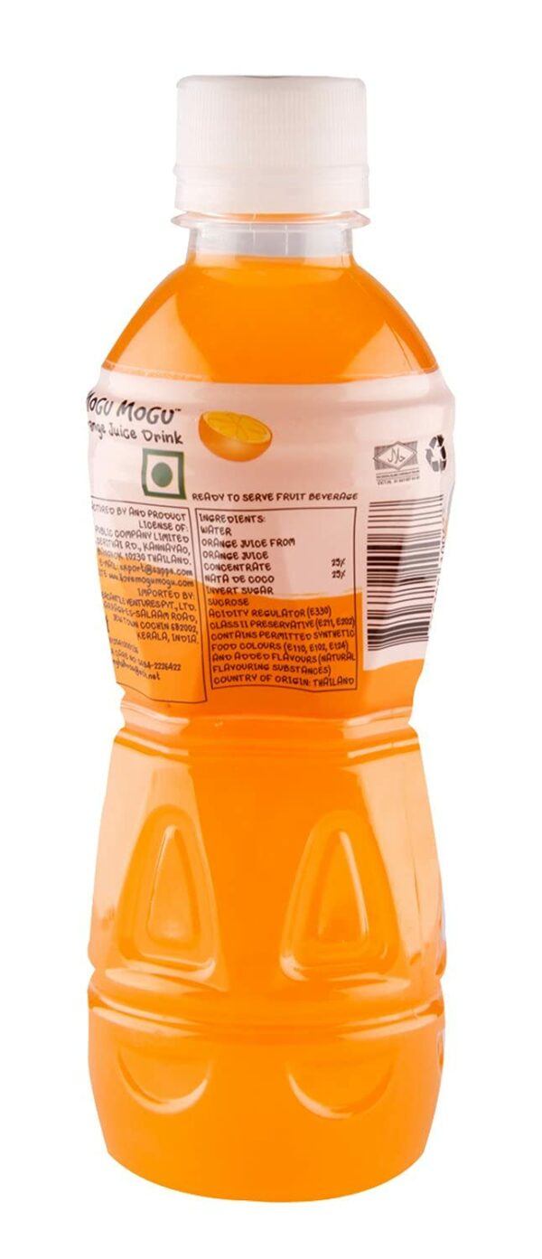 Mogu Mogu Drink Juice Orange Flavoured With Nata De Coco 300ml *6Pack (Pack  of 6) (Imported) - Humarabazar