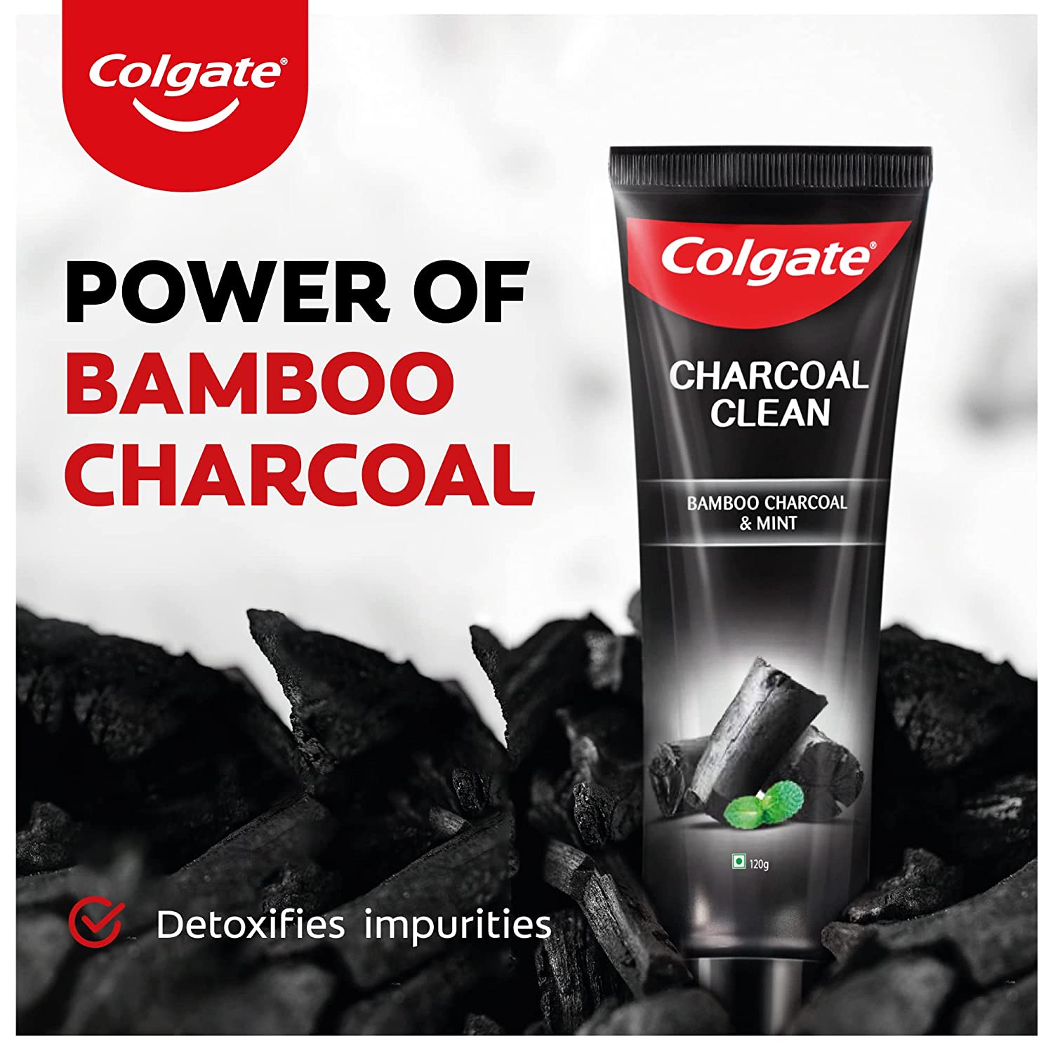 Colgate Charcoal Clean Black Gel Toothpaste Pack of 120g Deep Clean  Colgate Toothpaste With Bamboo Charcoal Wintergreen Mint For Plaque  Removal,