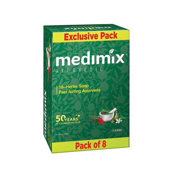 Medimix Bathing Soap 125 gm (4 + 1 Pack) Ayurvedic Soap with 18 Herbs | eBay