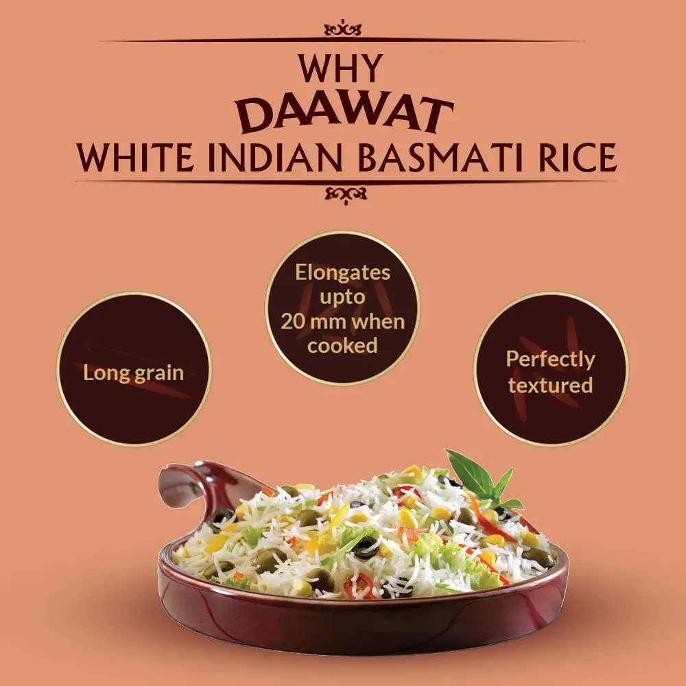 Daawat Biryani, World's Longest Grain, Aged Basmati Rice, 1 Kg